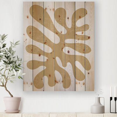 Compositions élémentaires et géométriques minimalistes XX XXXV - impression sans cadre sur bois