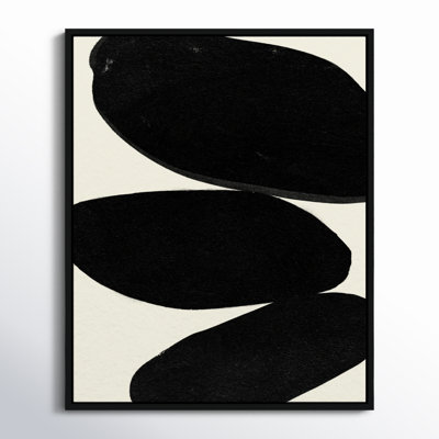 Beige and Black Abstract Modern Print