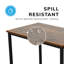 Computer Desk Office Work Rustic Wooden Grain Finish Rectangle Oira-130074187-130074184