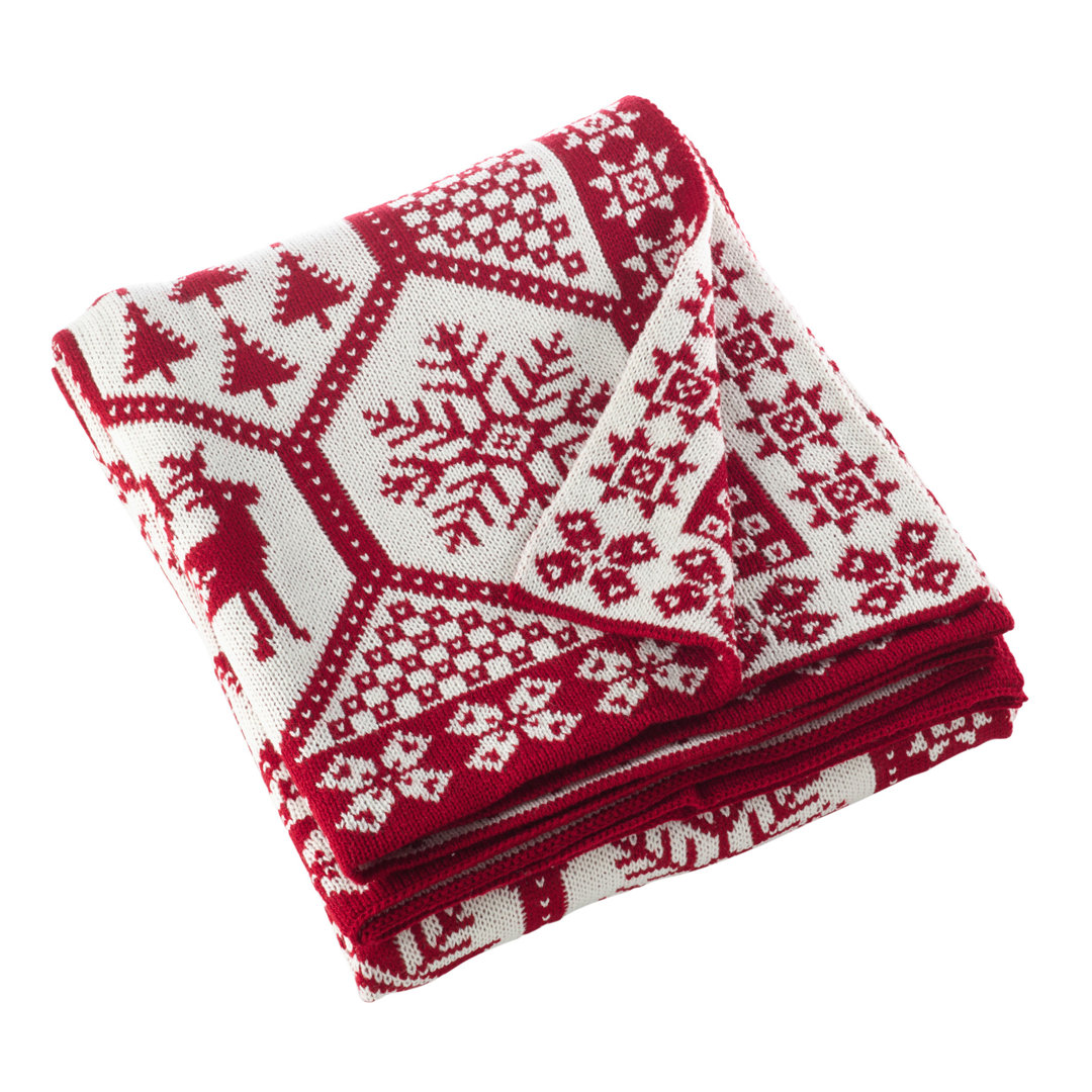 Sevan Christmas Knitted Throw Saro 