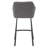 Upholstered Counter Stool with Metal Frame