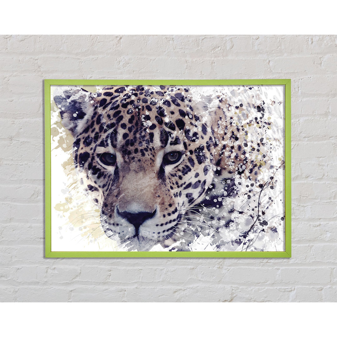 Leopard Splash - Einzelner Bilderrahmen Kunstdrucke