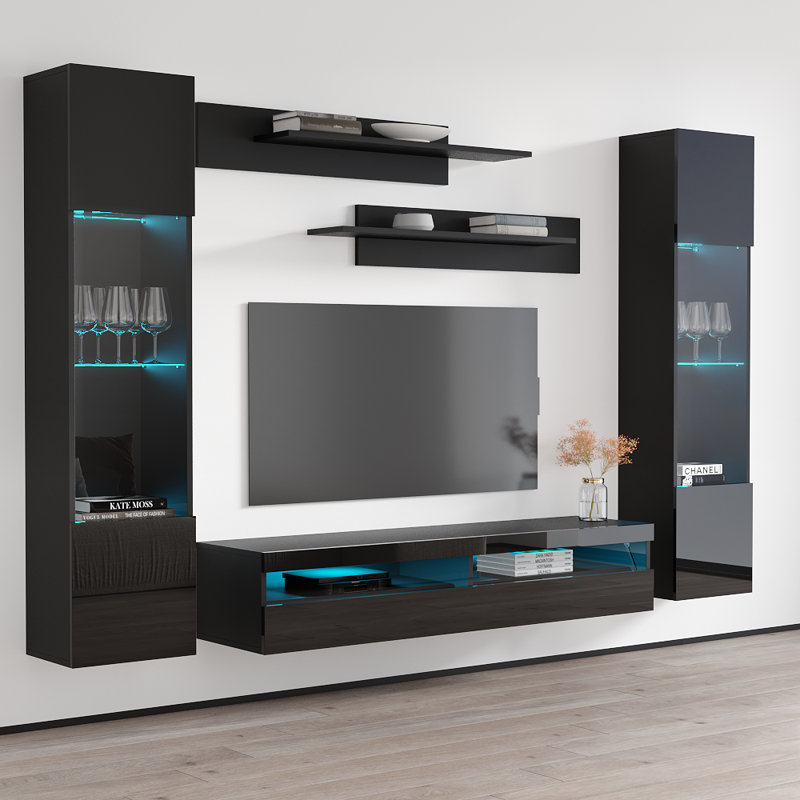 Meuble audio-vidéo Fly 100 A 35TV, Noir