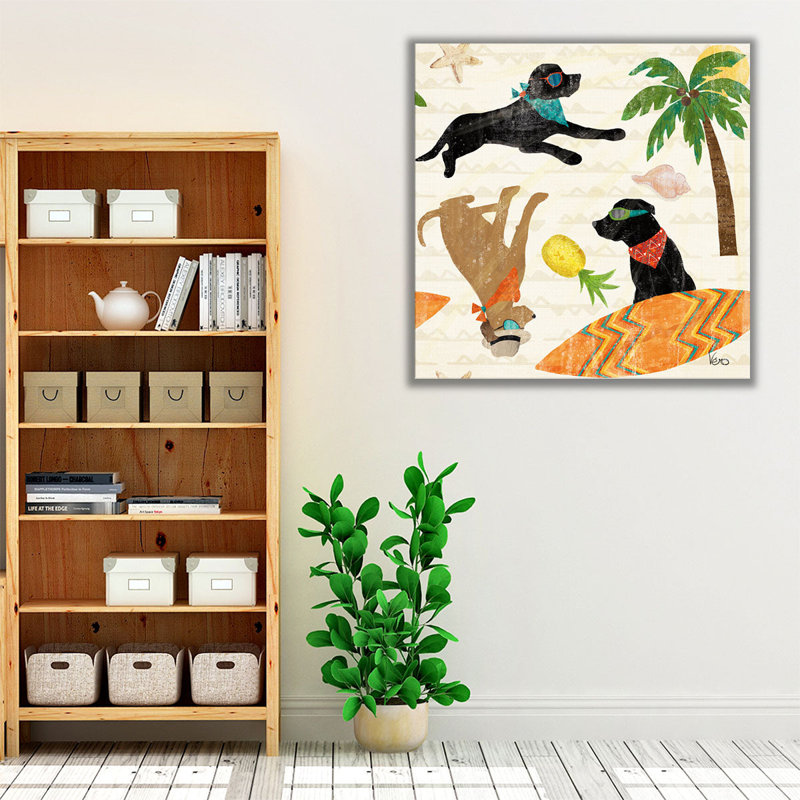 Good Vibes Pattern IB - Canvas Print Wall Art, 24" H x 24" W