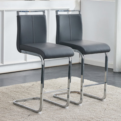 Chatrice 25'' Faux Leather Bar Stool