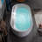 72" x 35-3/8" Whirlpool and Air Bath Heated Soaking Combination Tub with Wide Rim, LED Control Panel-95097433