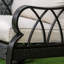 Chaise berçante d'extérieur en osier avec coussins rembourrés Outsunny-13614383