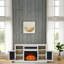 Electric Fireplace Tv Stand With Spacious Storage Console, Embossed Rustic Design, Remote Control, Cord Management, And Adjustable Shelves For Living Room-1227638030