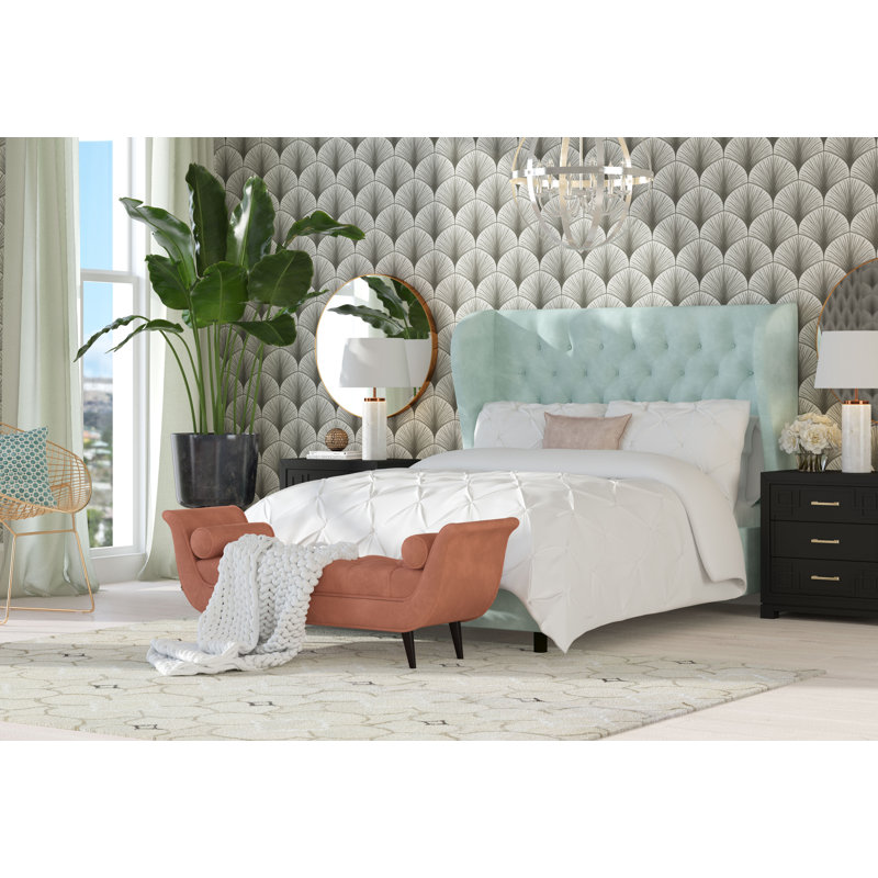 Banc Lucien, Ciel beige neutre, Noir