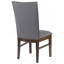 Chaise d'appoint de salle à manger rembourrée Grey (ensemble de 2)