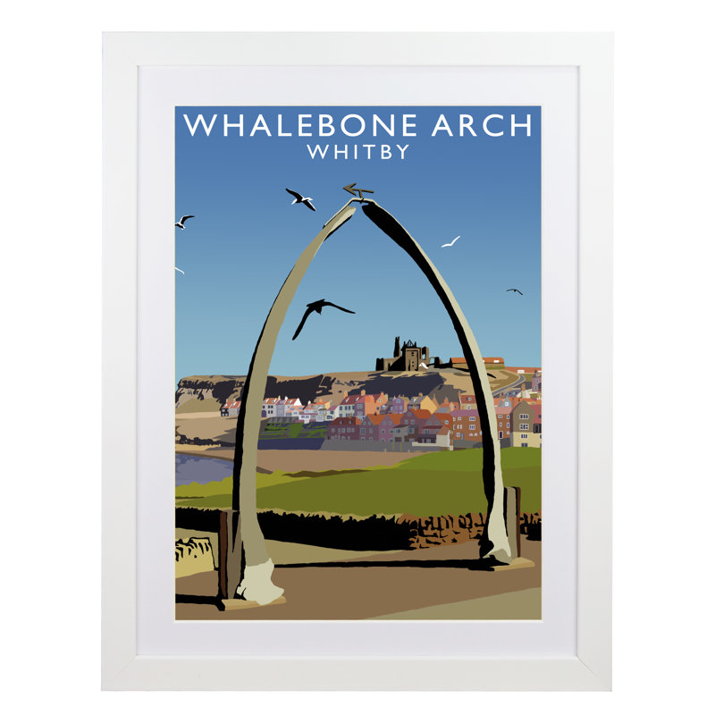 'Whalebone Arch' by Richard O'Neil - Print, 43.5 cm H x 33.5 cm W x 2.2 cm D, White Wood Frame