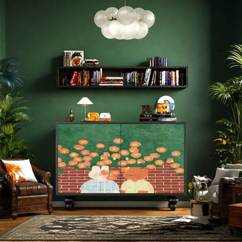 Cream Dopamine Style Sideboards Cabinet
