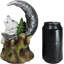 Figurine de loup blanc neige et hiver