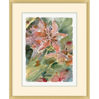 Fleurs tropicales 1 - Peinture avec cadre