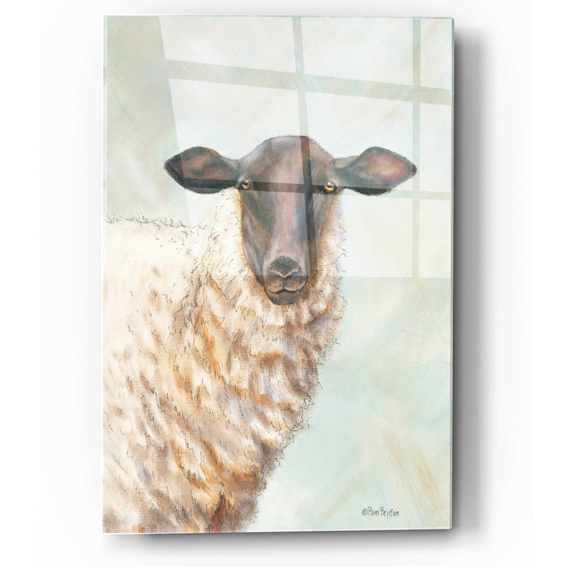 Pam Britton Farm Sheep Acrylic Wall Art, 12" x 16"