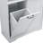 Bathroom Storage Cabinet With Doors And Drawers, Tilt-Out Laundry Hamper, Multiple Storage Space, Freestanding Style, Open Shelve, Adjustable Shelf, Gray-1339326566