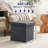 Square Upholstered 15" Inch Storage Ottoman - Set of 2-1894706970