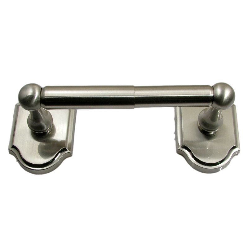 Porte-papier hygiénique standard fixé au mur Wenmoor, Nickel satiné
