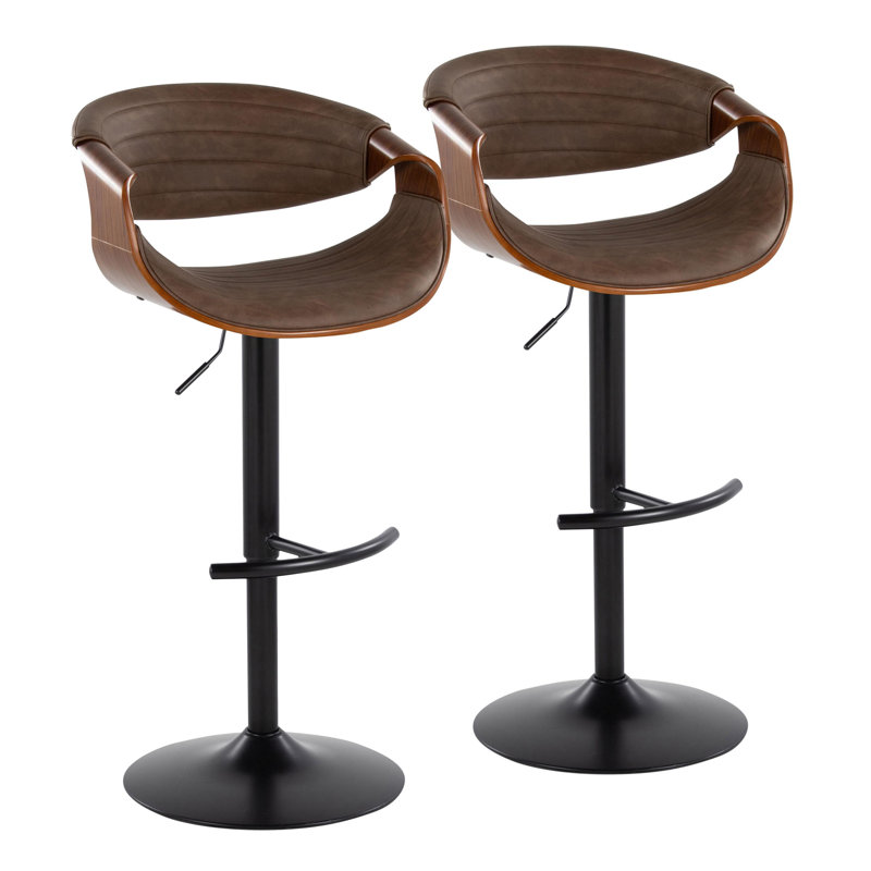 Tabouret de bar Arabelle, Noir, Espresso