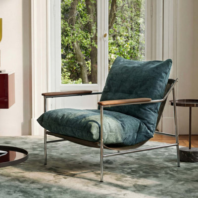Mid-Century Modern Upholstered Accent Chair for Living Room