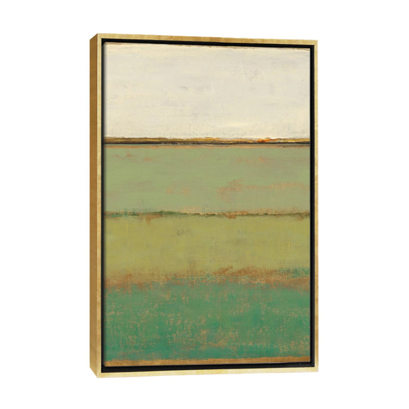 «Verdant Field I» par Timothy O 'Toole, reproduction sur toile, H 40 po x l 26 po x P 1,5 po, Toile encadrée d'or