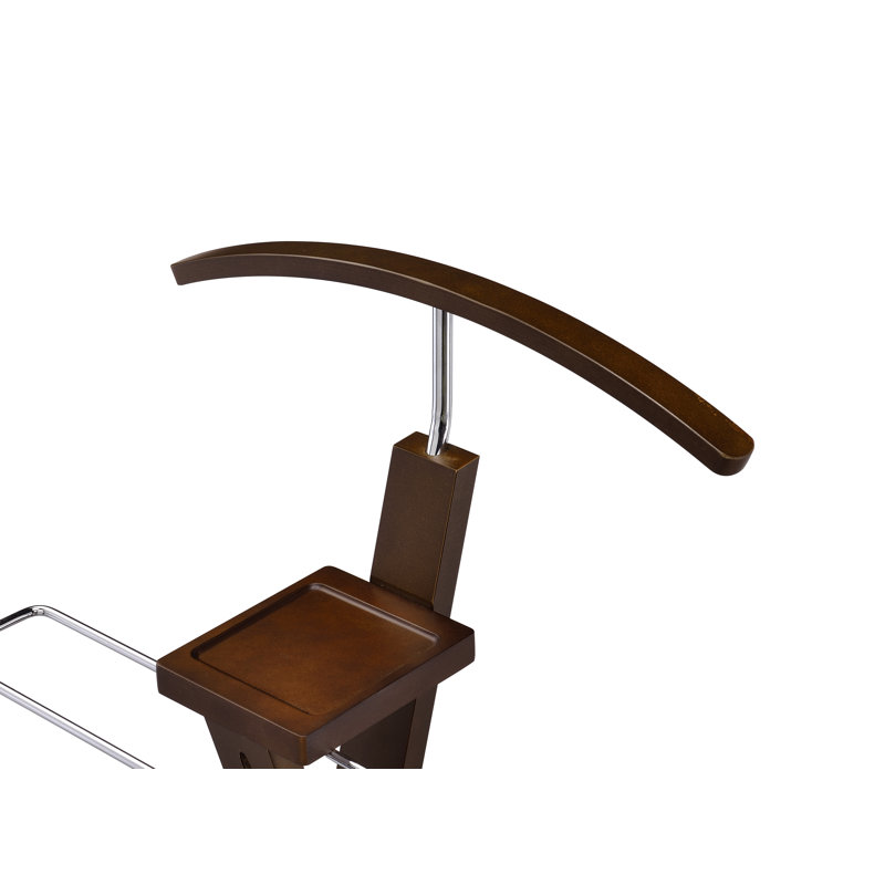 Fam Freestanding Valet Stand, Dark Walnut