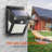Solar Powered Outdoor Security Area Lights with Motion Sensor