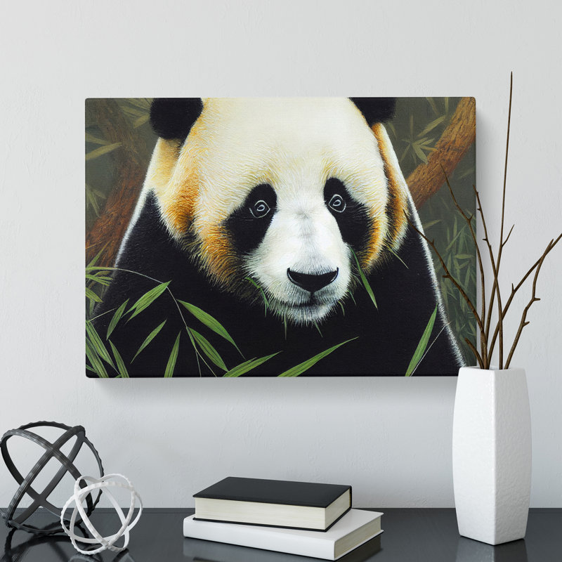 Masterful Panda - Wrapped Canvas, 50cm H x 76cm W x 3cm D