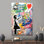 Banksy Girl Graffiti, impression sur toile - décoration murale élégante pour le salon