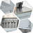 Kitchen Cart With Top, 2 Open Shelves, Drawers, Gray, Rustic Style For Home Island, Inspired Decor