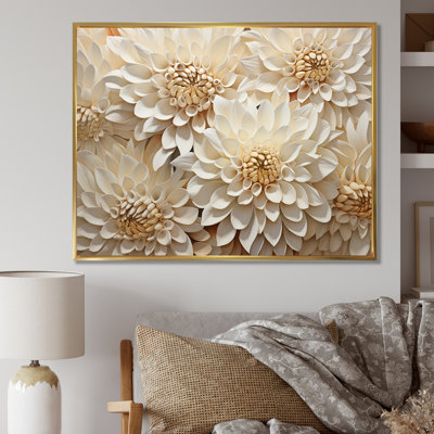Minimalisme mamans peignant en beige et blanc - impressions sur toile de mamans