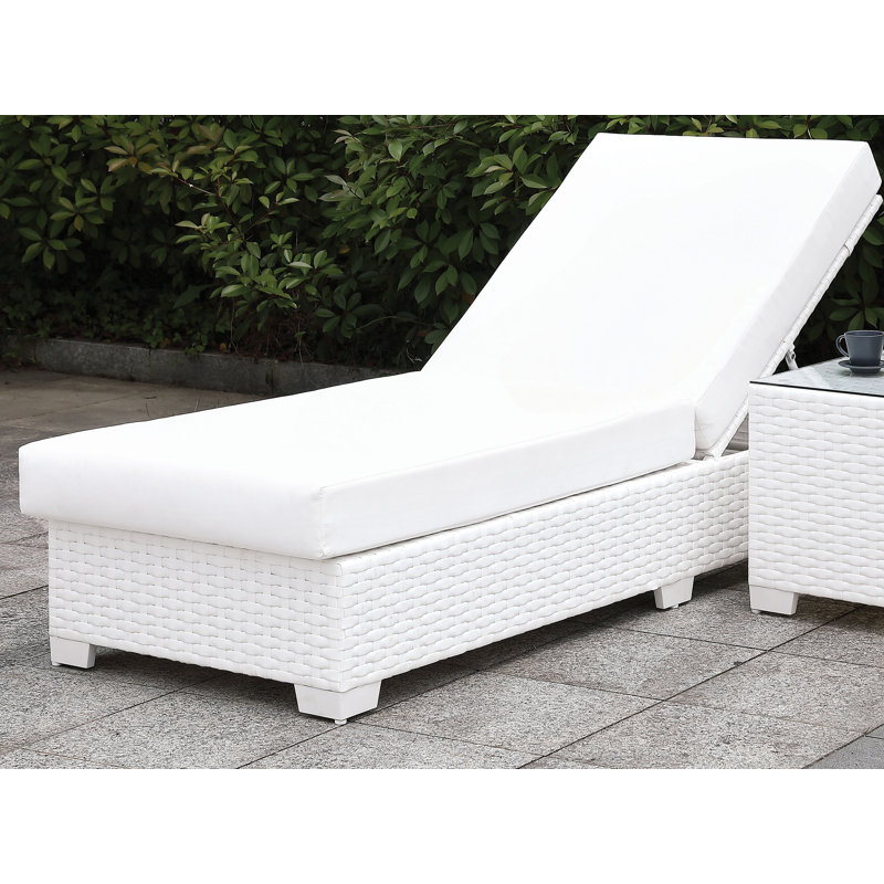 Chaise longue modulaire inclinable avec coussins 82,6 po Darroch