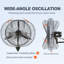 Ventilateur mural 31,9 "oscillant