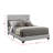 Clu Faux Leather Upholstered Queen Panel Bed Grey-39758393-28453079