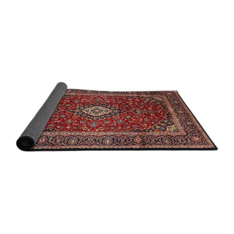 Tapis oriental en laine rouge / bleu, Rond 6 pi