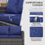 Wicker 7 - Person Garden Lounge Set with Cushions-1090416265