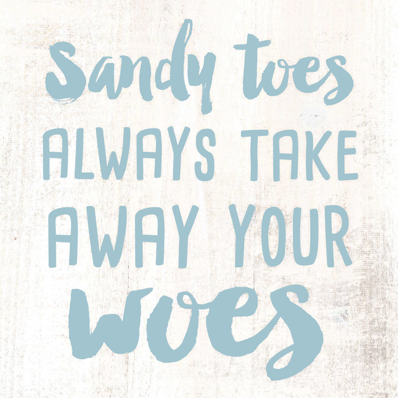 Sandy Toes Woes - Wrapped Canvas Print, 122cm H x 122cm W x 3.8cm D