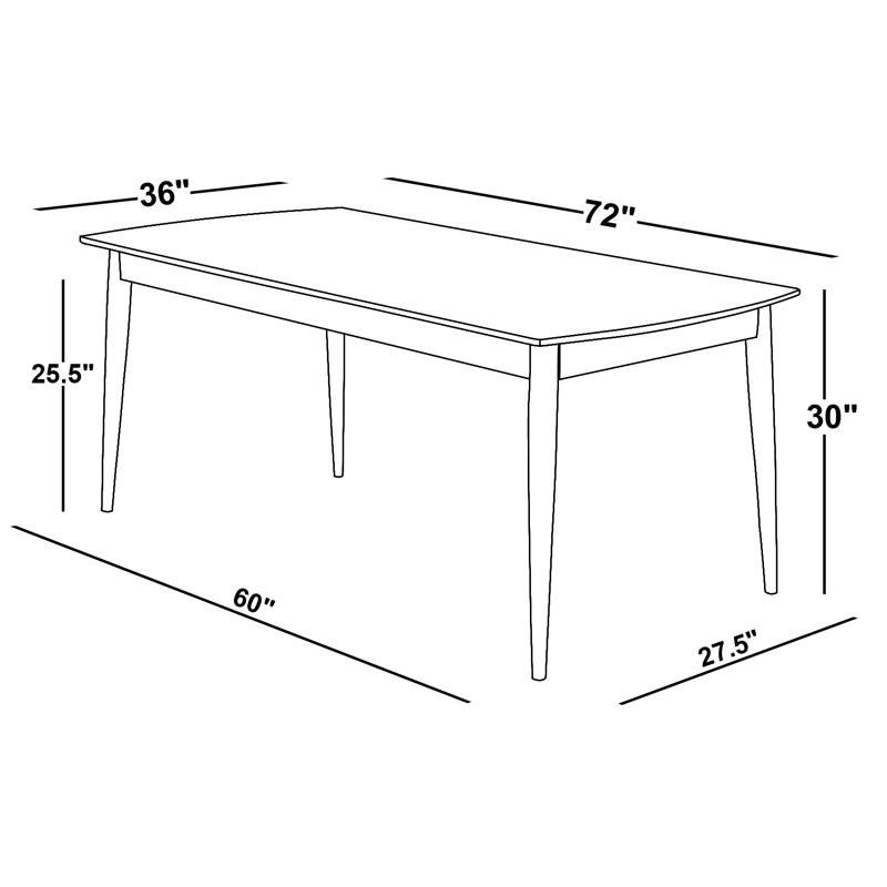 Santana Beech Solid Wood Base Dining Table