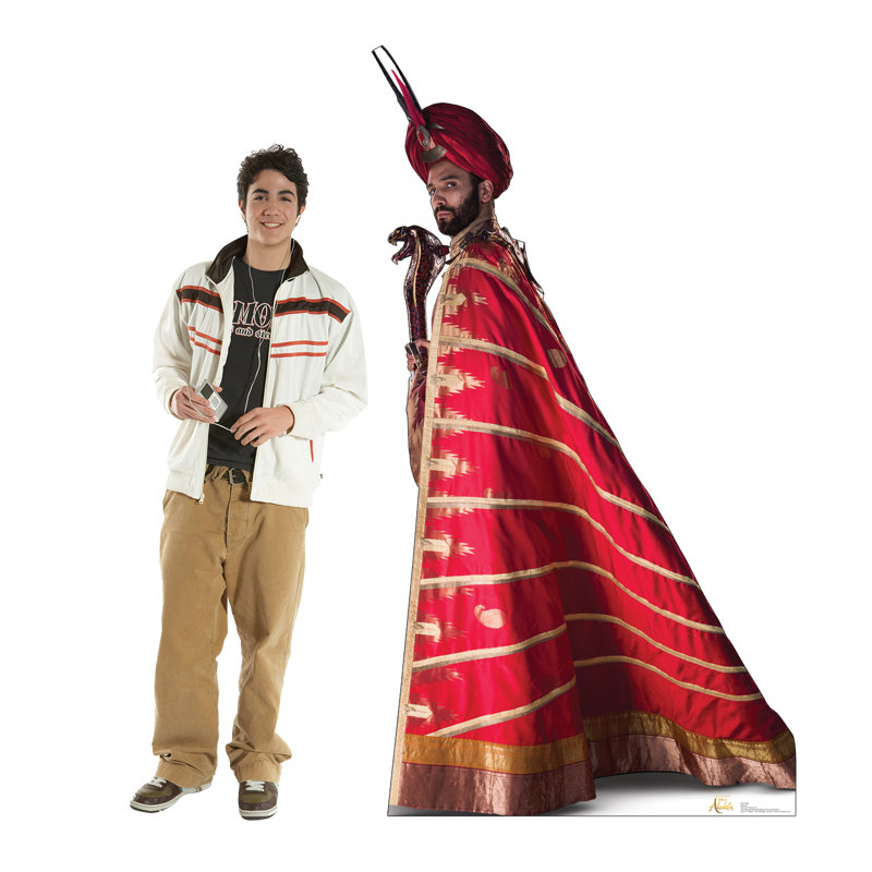 Jafar 76'' Red and Gold Cardboard Stand-Up