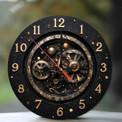 Horloge Steampunk avec engrenages