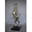 Statue en bronze à cheval argenté texturé Inas, taille bronze: 30 po x 11 po x H 38 po