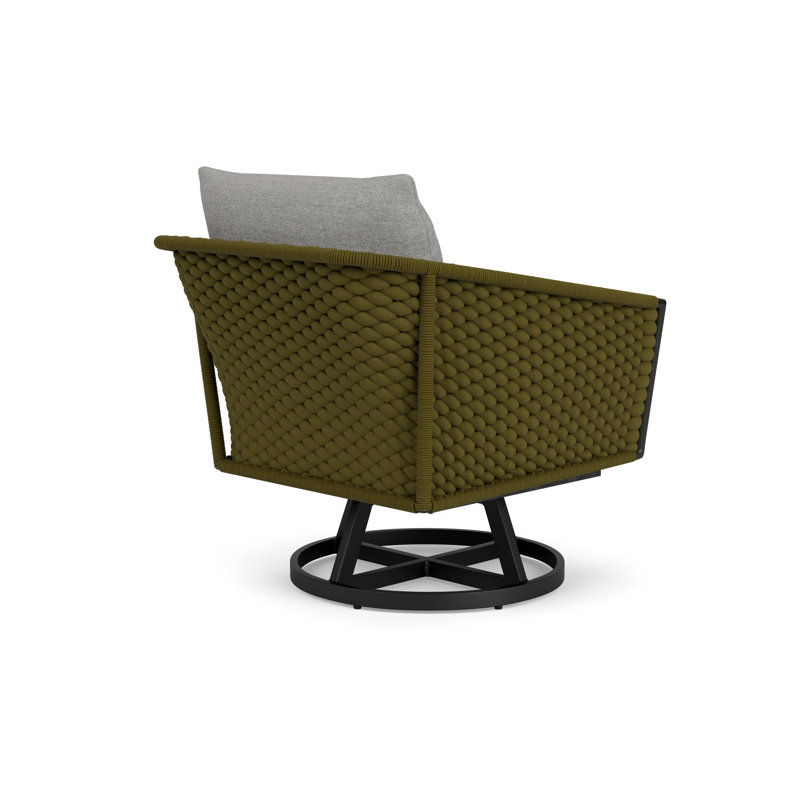 Escape Outdoor Swivel Lounge Chair, Demo Stone