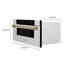 Tiroir à micro-ondes 24 po 1,2 pi³ 1000 watts avec capteur de cuisson-86284020