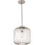 Dania 1 - Light Brushed Silver Caged Pendant
