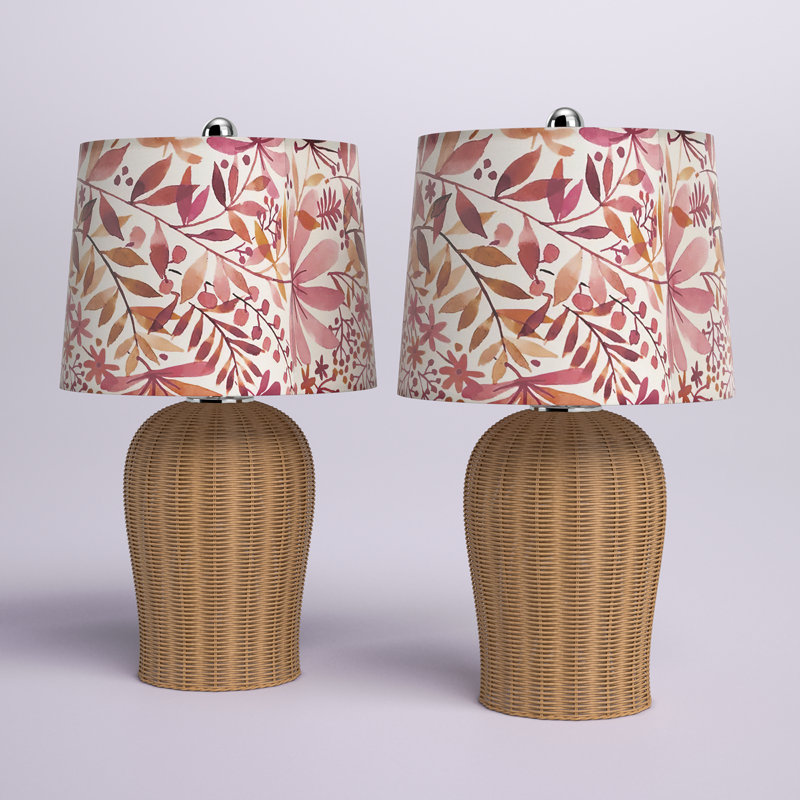 Lampe de table en rotin Arcola
