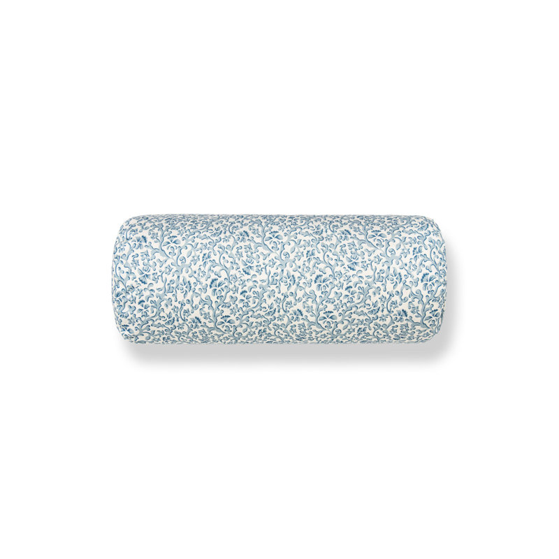PETITE CHARMS Throw Pillow, Bolster 7"H x 21"W, Misty Blue