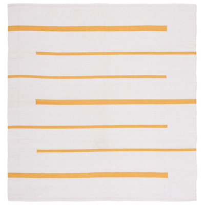 Tapis rayé en coton tissé à la main Estiven