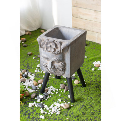 11" x 13" x 22" Greek God Statue Planter with Legs