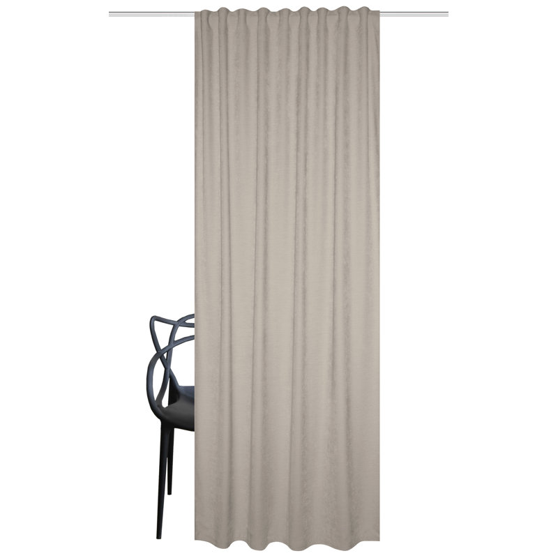 Wolly Polyester Room Darkening Curtain Panel