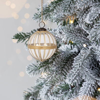 Ornement suspendu D3.2, ensemble de 3 boules de verre décoratives pour fêtes et fêtes